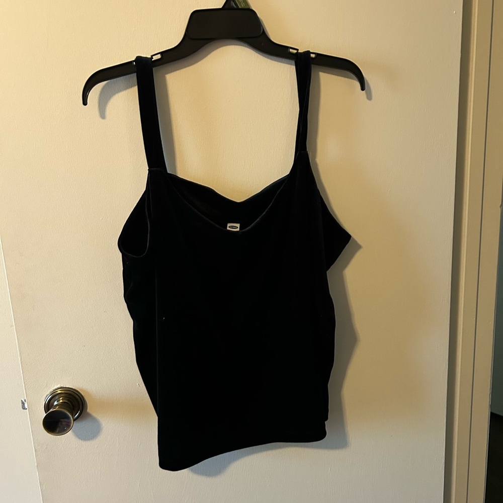 Old Navy Black Velvet Camisole